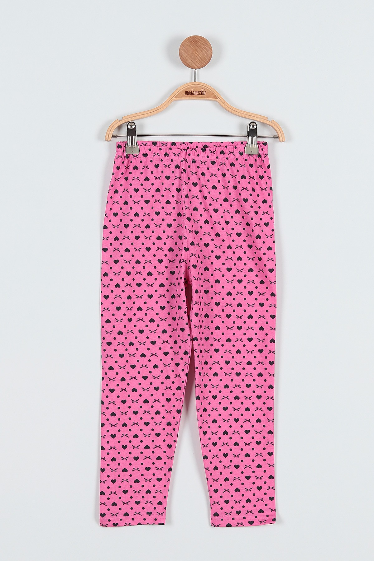 Fuşya (4-6 Yaş) Love Baskılı Kız Çocuk Pijama takım 186839