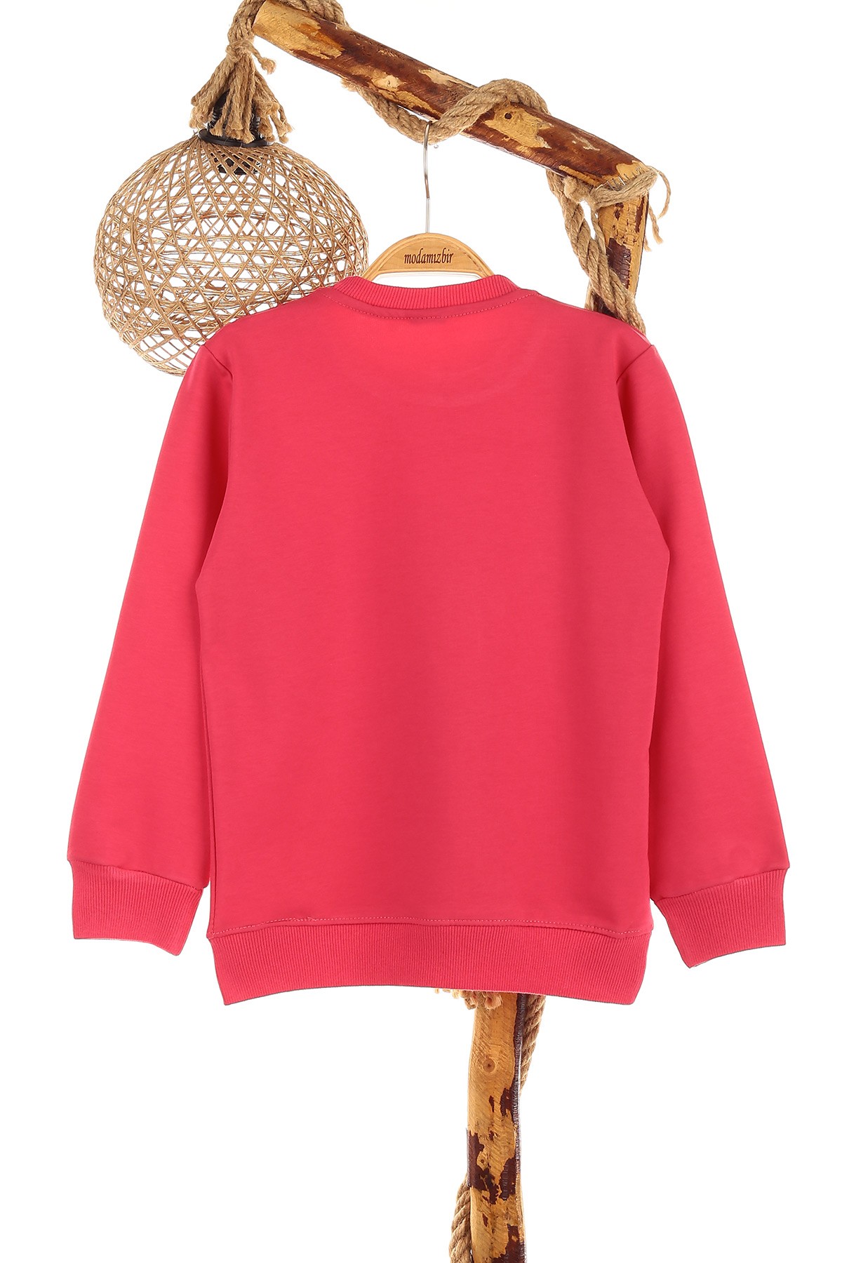 Fuşya (9-12 Yaş) Rose Baskılı Kız Çocuk Sweat 150960