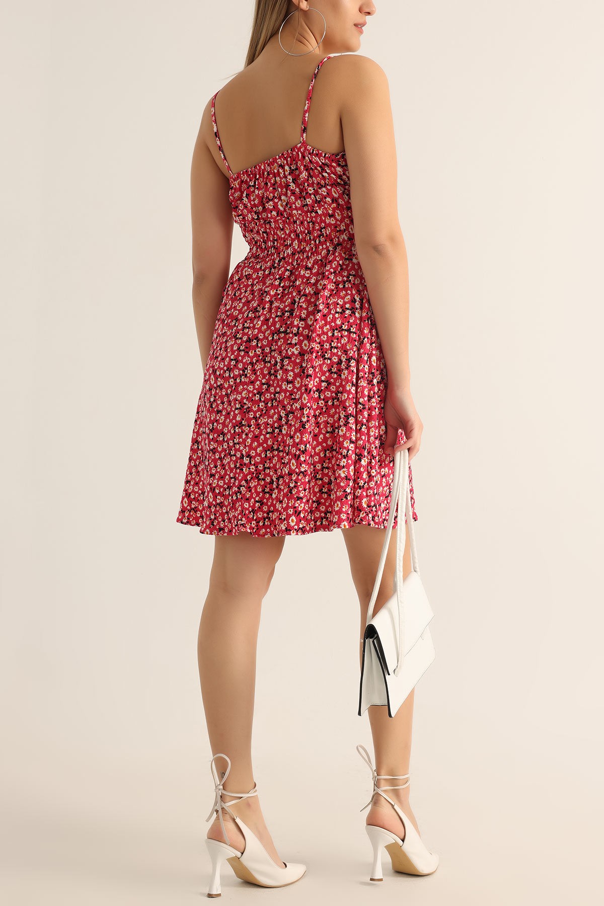 Fuşya Beli Gipeli Likralı Seul Elbise 175972