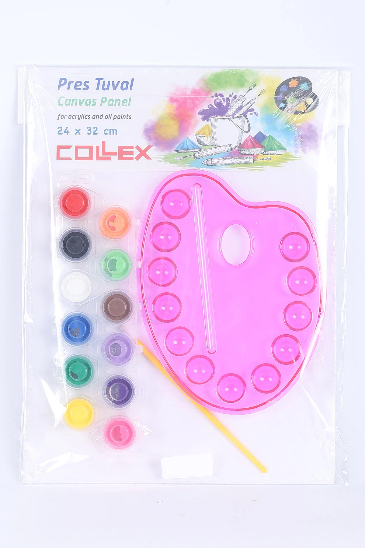 Fuşya Collex Pres Tuval Seti 24x32 Cm 385486