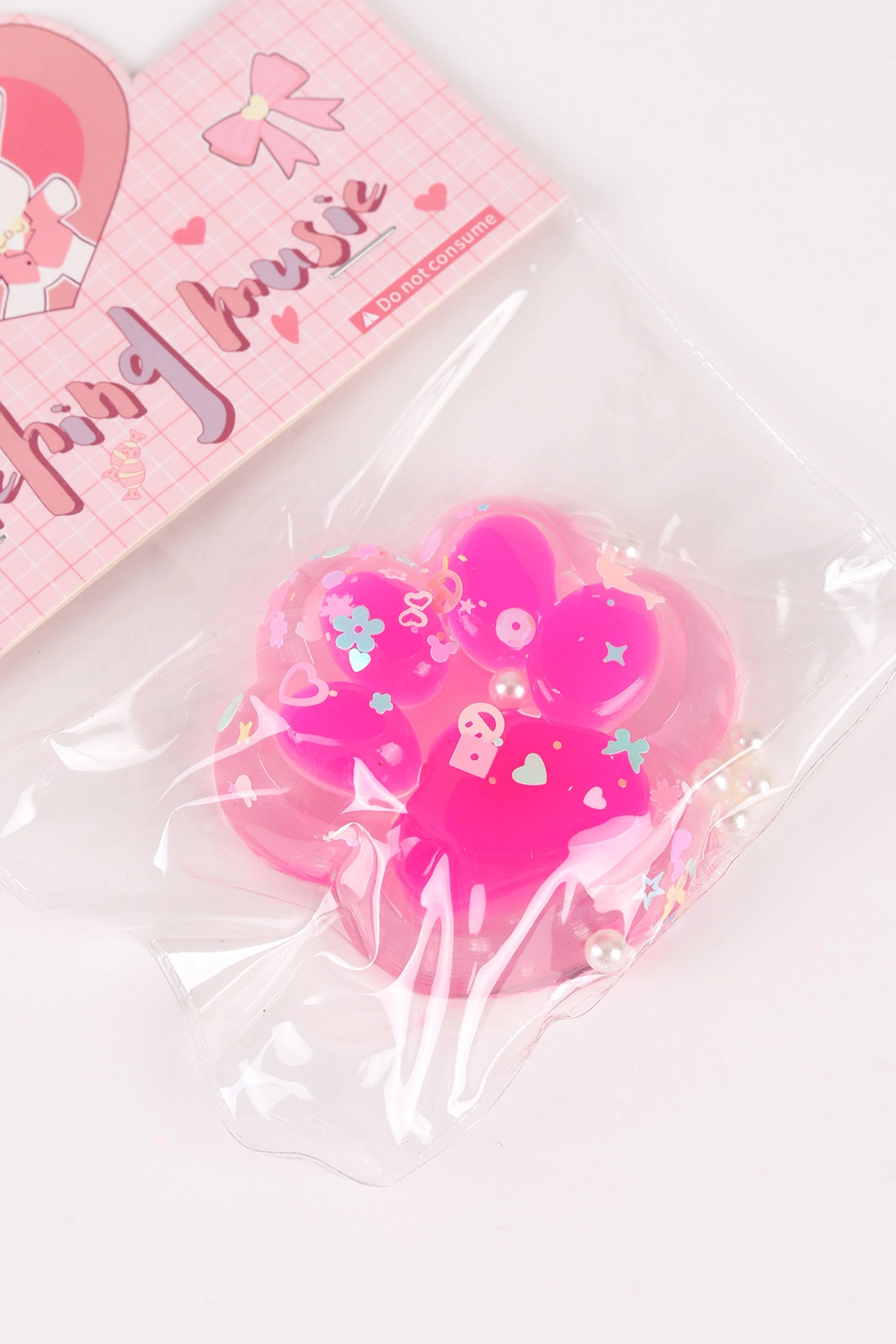 Fuşya Kedi Patisi Işıklı   Squishy Oyuncağı 464478