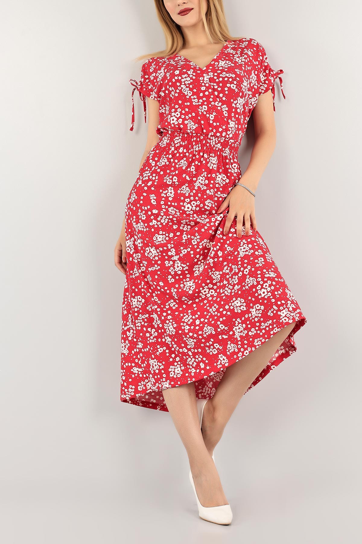 Fuşya Krinkıl Kumaş Elbise 117440