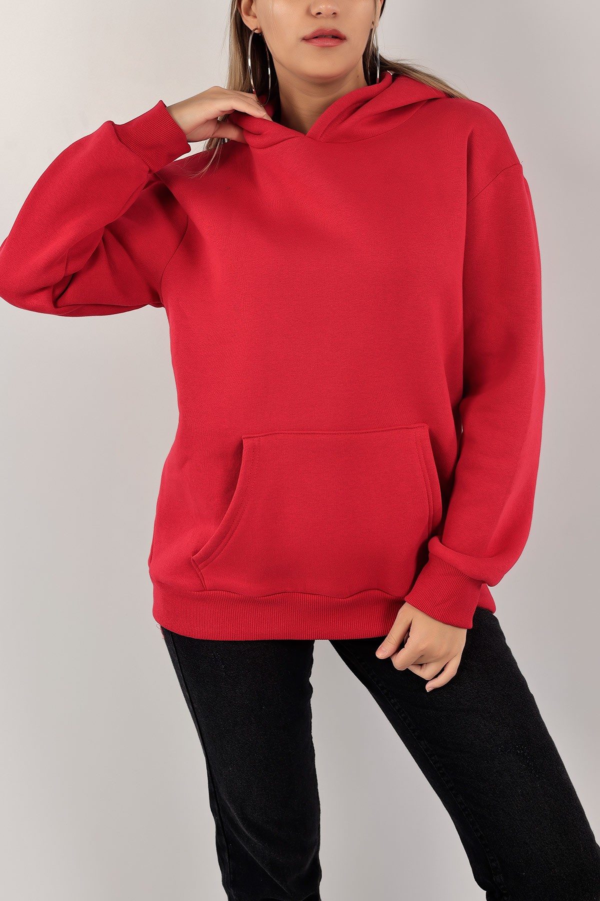 Fuşya Şardonlu Bayan Sweat 136530