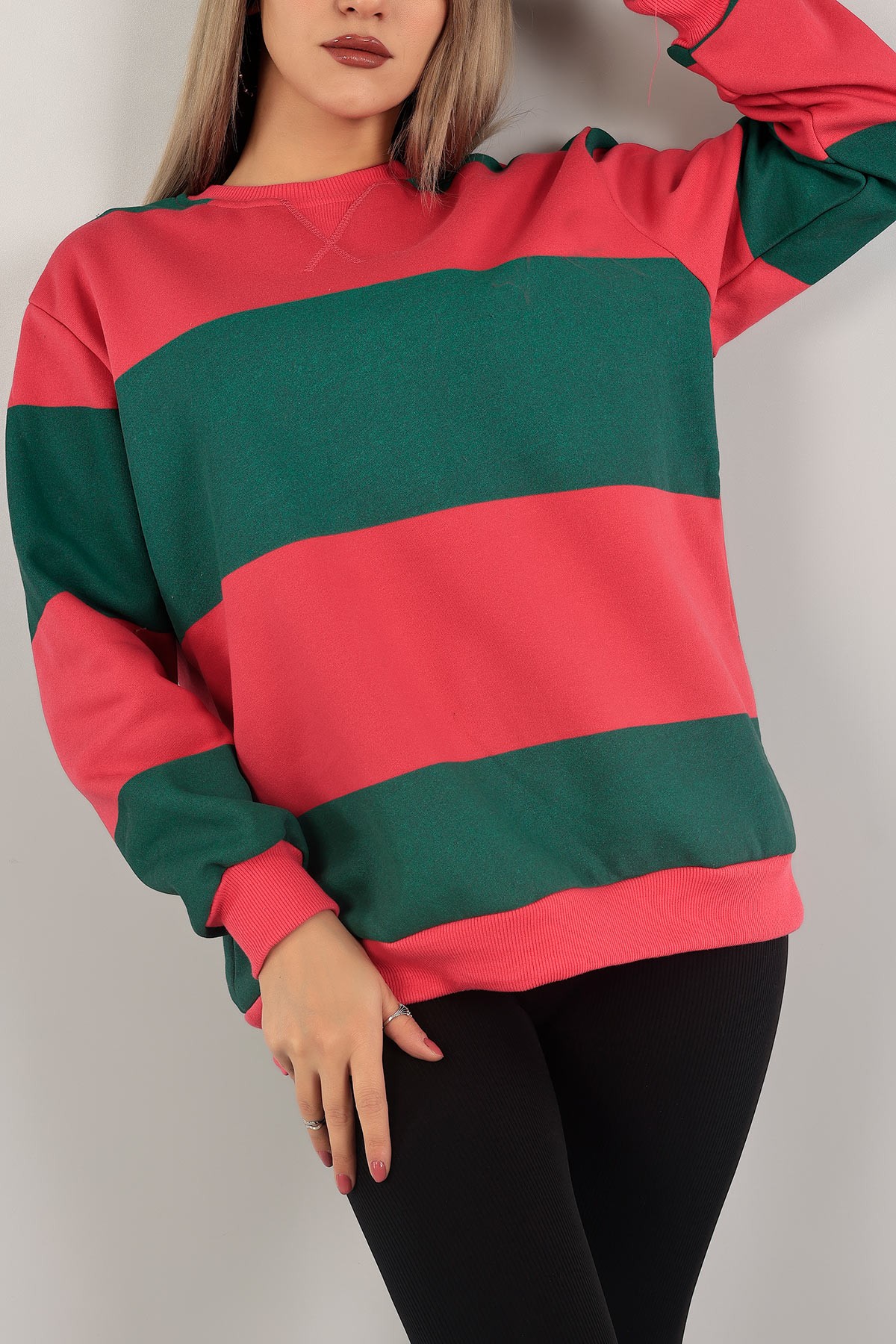 Fuşya Şardonlu Bayan Sweat 138858