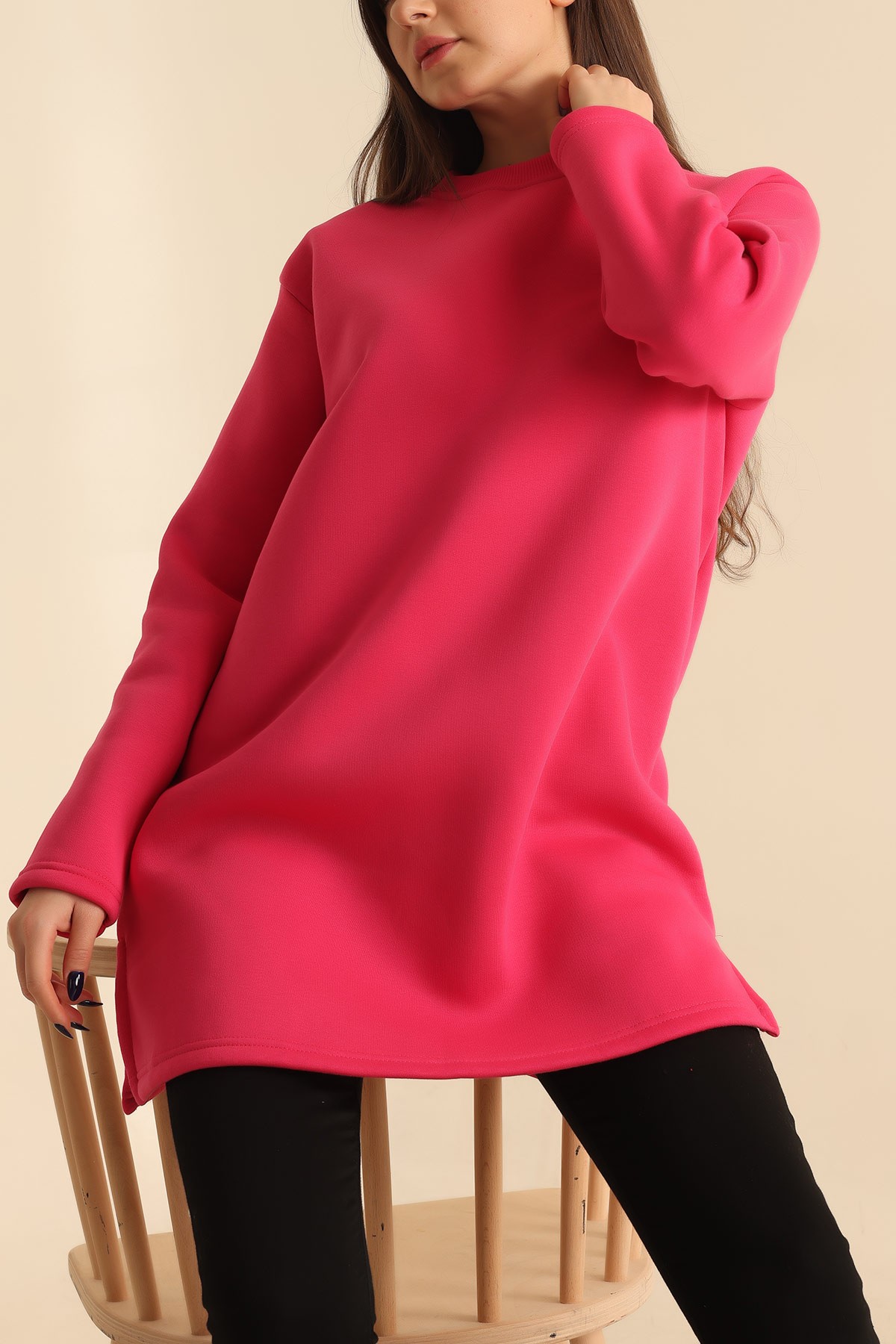 Fuşya Şardonlu Sweat Tunik 217000