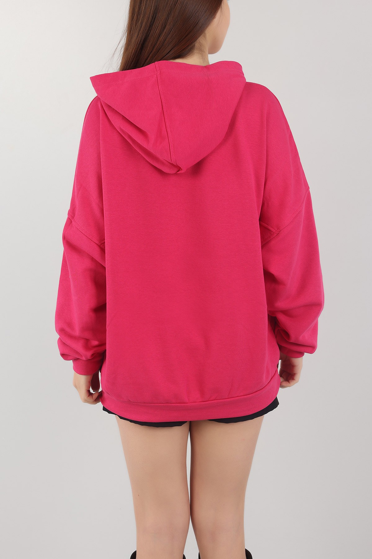 Fuşya Şardonsuz Üç İp Bayan Sweat 151522