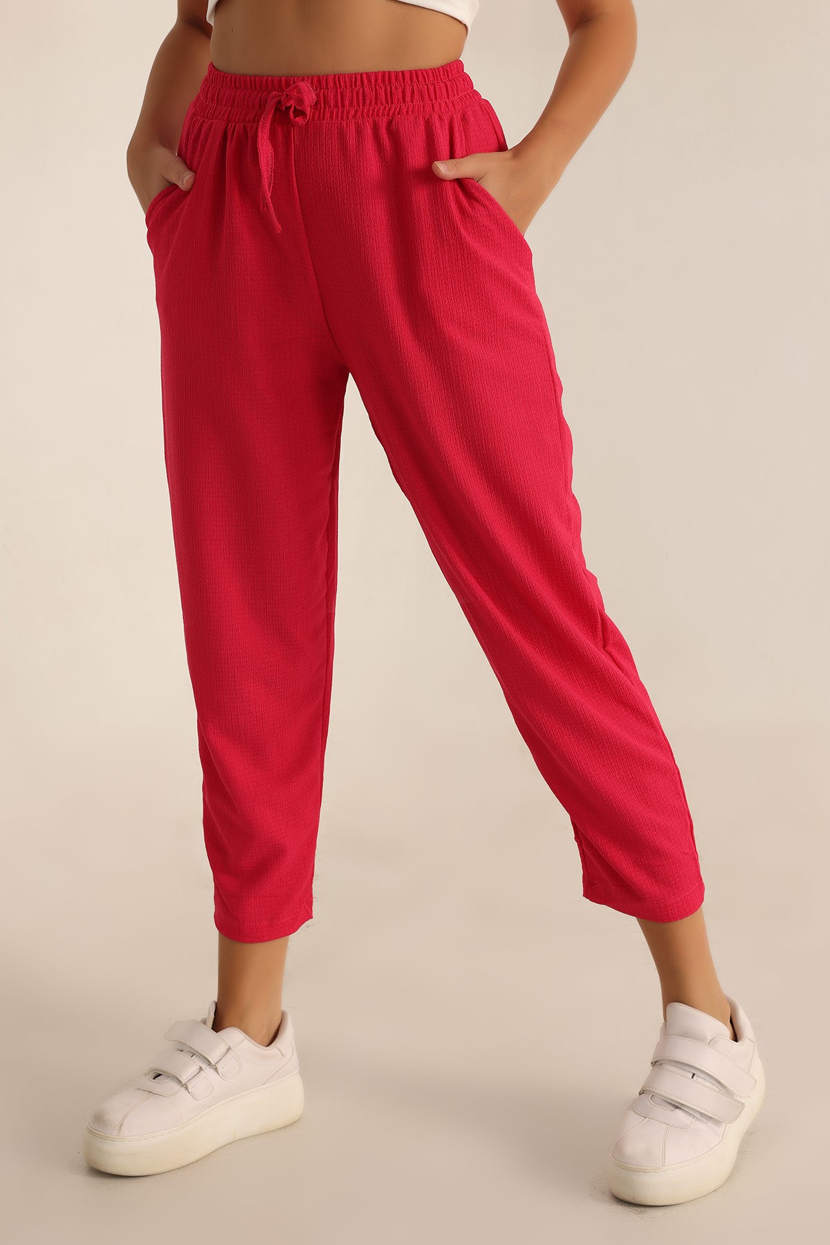 Fuşya Seul Kumaş Pantalon 197571