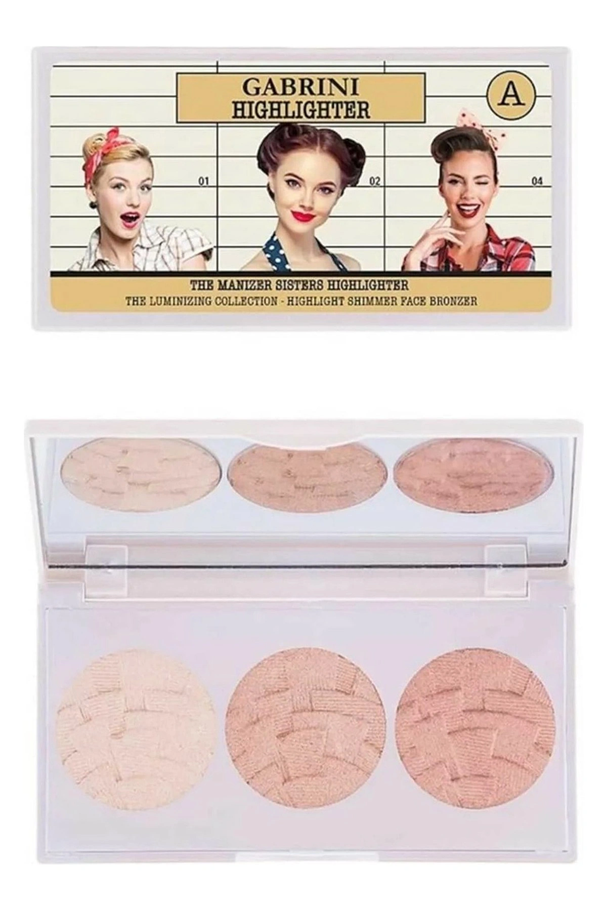 Gabrini 3'lü Highlighter A Aydınlatıcı Palet 381150