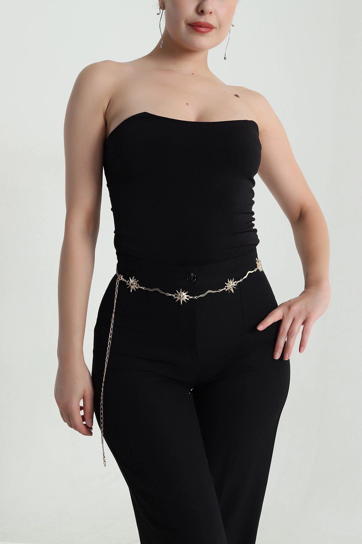 Gold Aksesuar Zincirli Kadın Kemer 482466