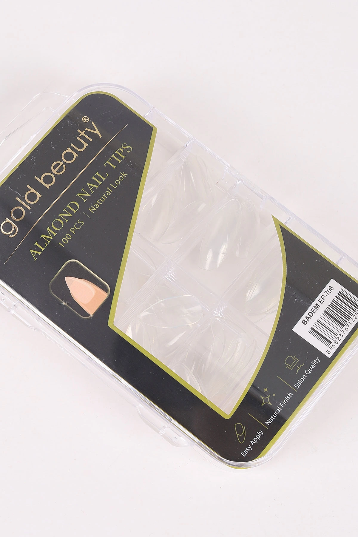 Gold Beauty 100'lü Kutulu Şeffaf Takma Tırnak 472908