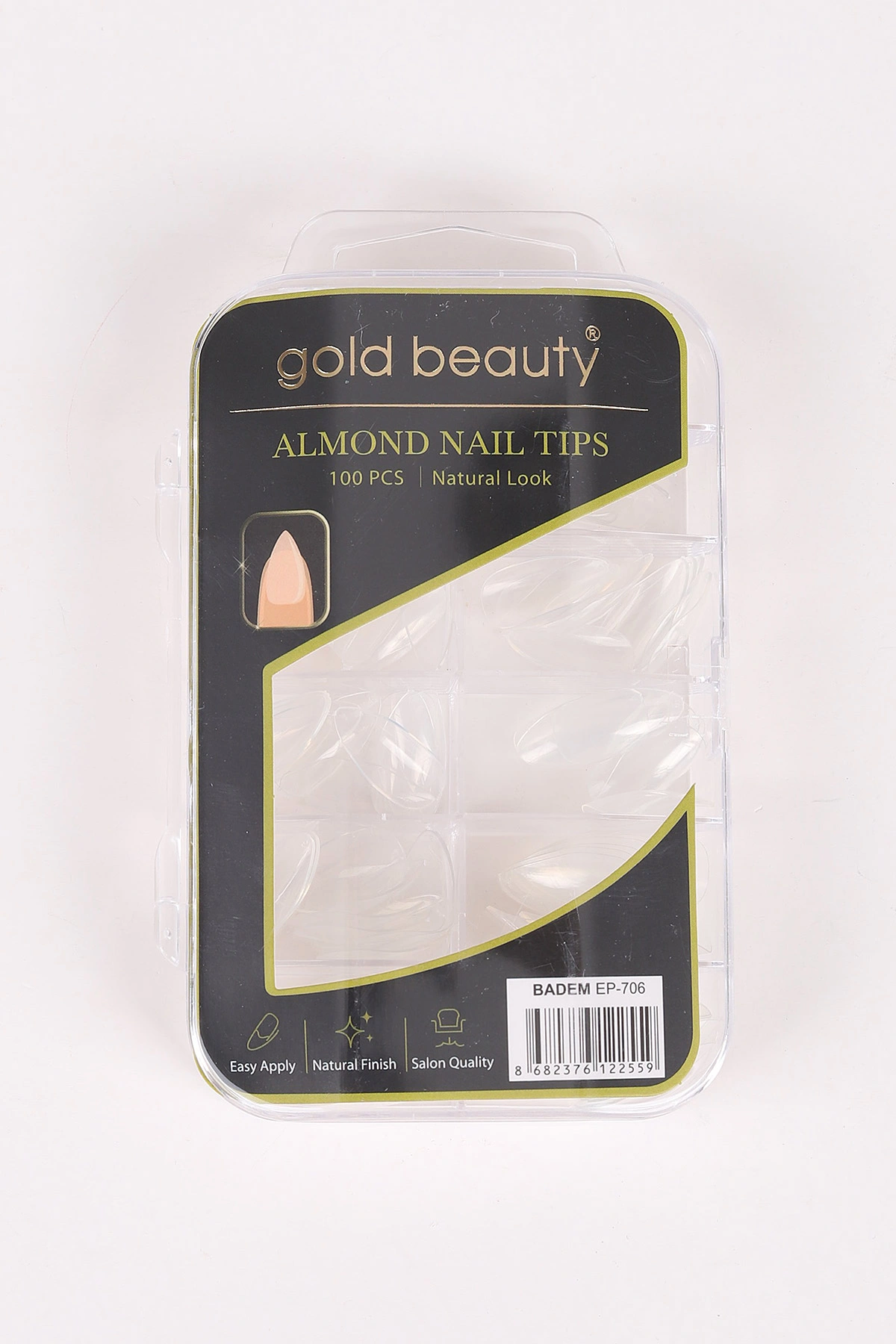 Gold Beauty 100'lü Kutulu Şeffaf Takma Tırnak 472908