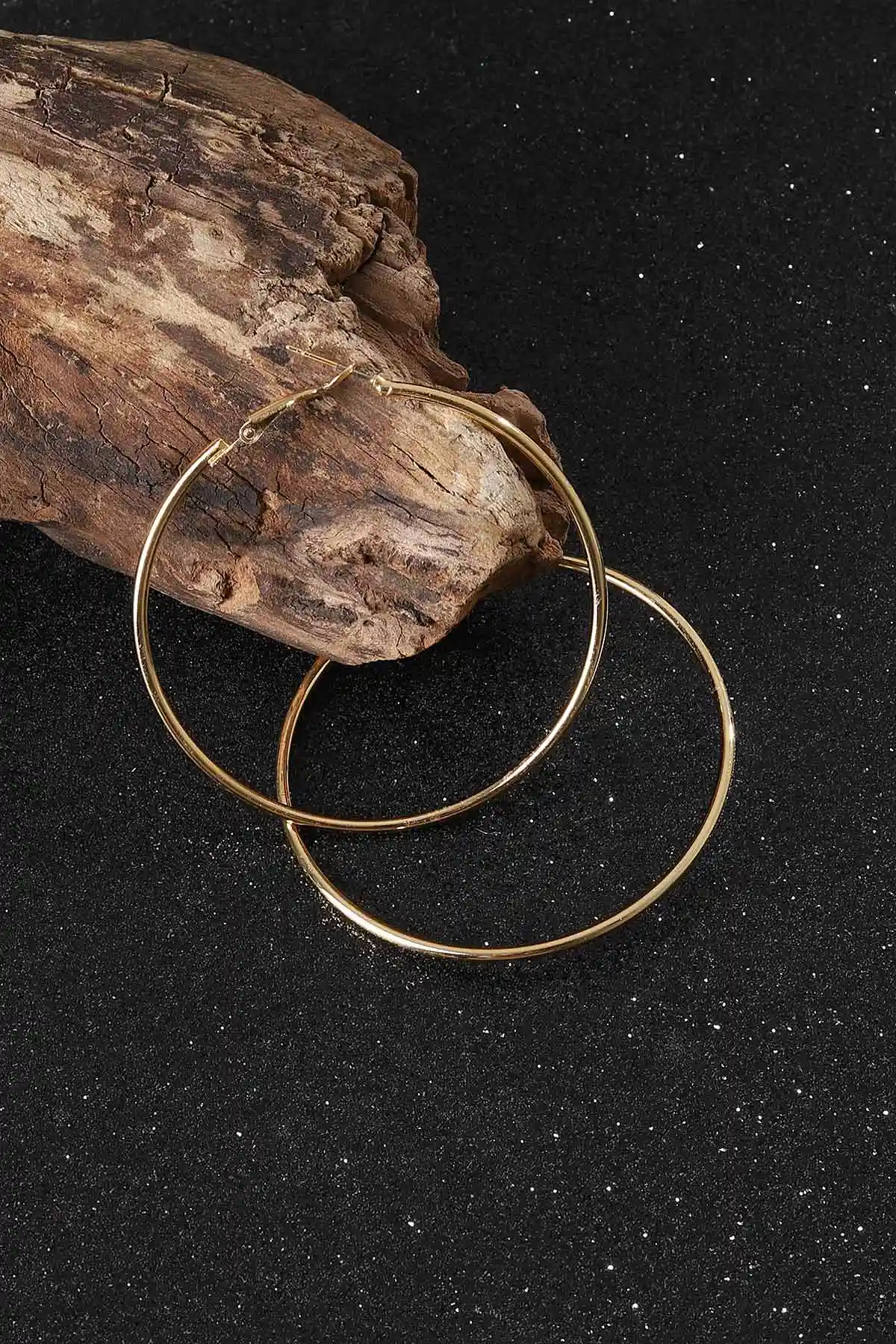 Gold Çap 6 Cm Halka Küpe 302032