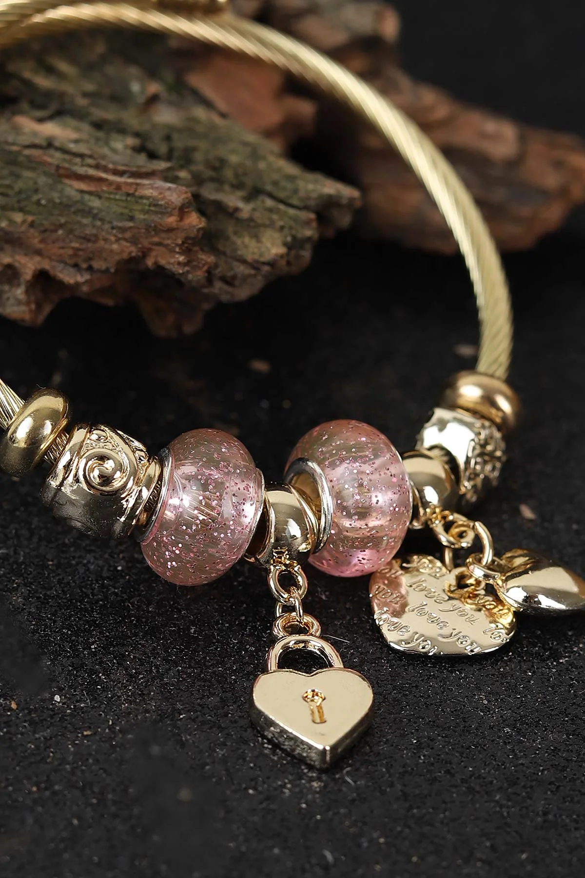 Gold Figürlü Kelepçe Pandora Bileklik 290855 |89.99 TL Modamizbir