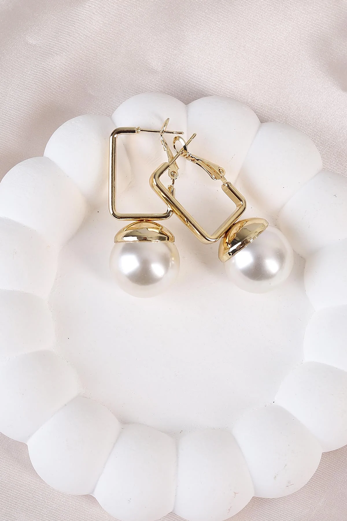 Gold İncili Küpe 486486