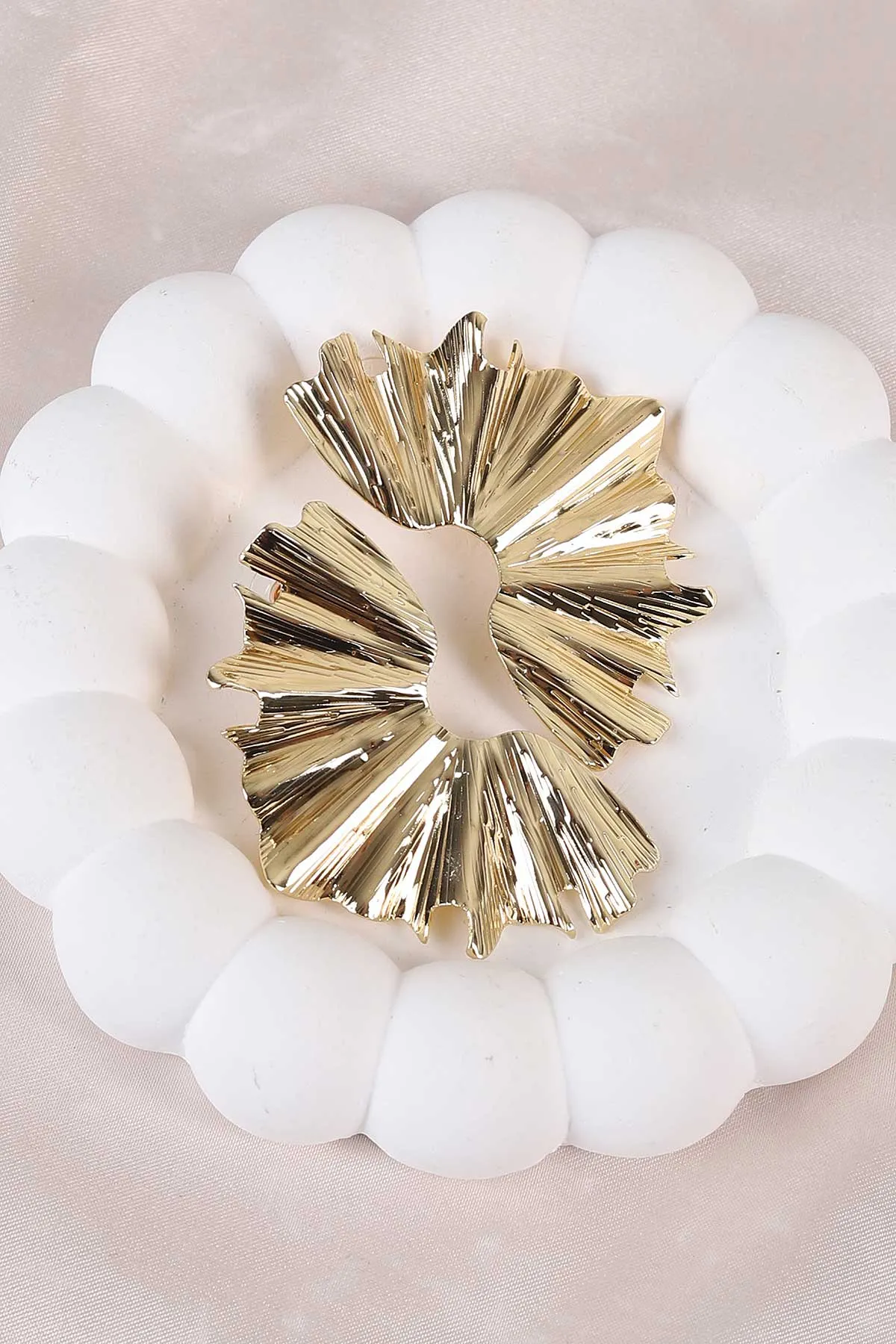 Gold Metal Küpe 486494