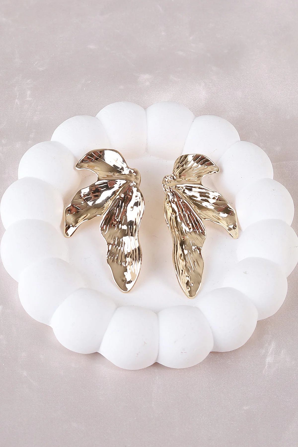 Gold Metal Küpe 498382