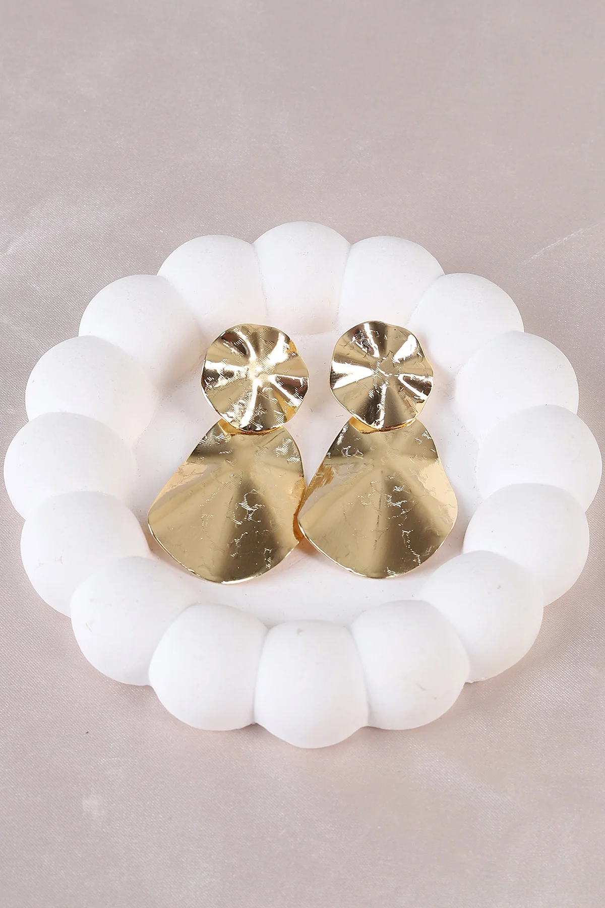 Gold Metal Küpe 498384