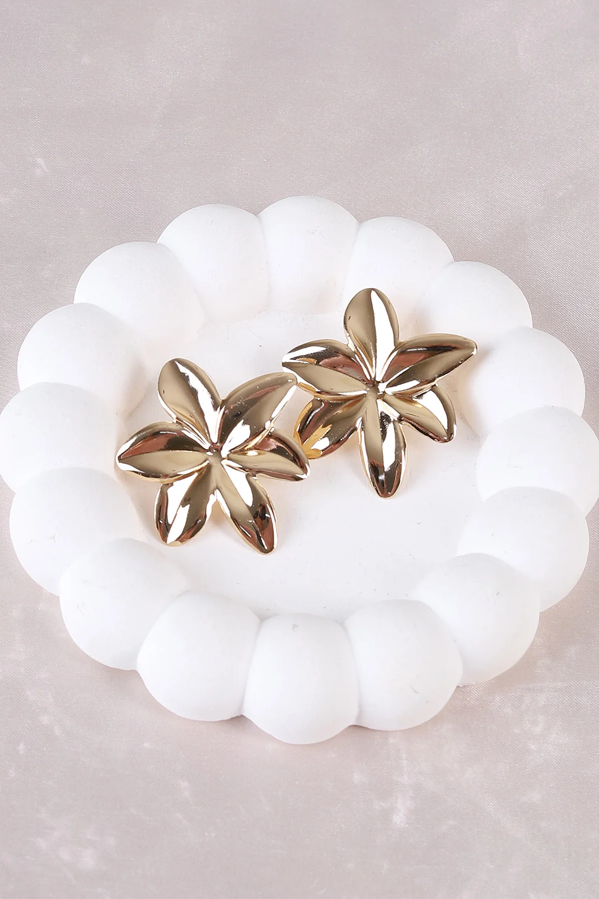 Gold Metal Küpe 498387