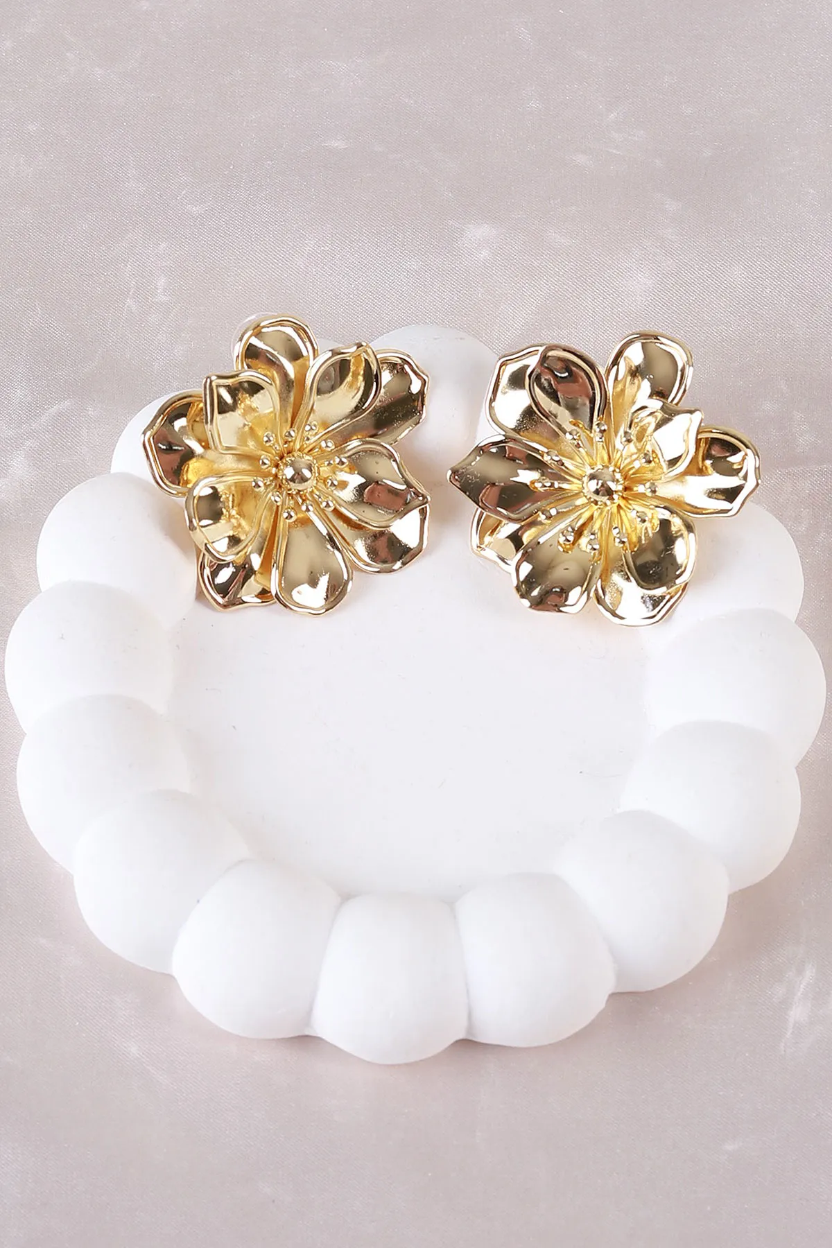 Gold Metal Küpe 498389