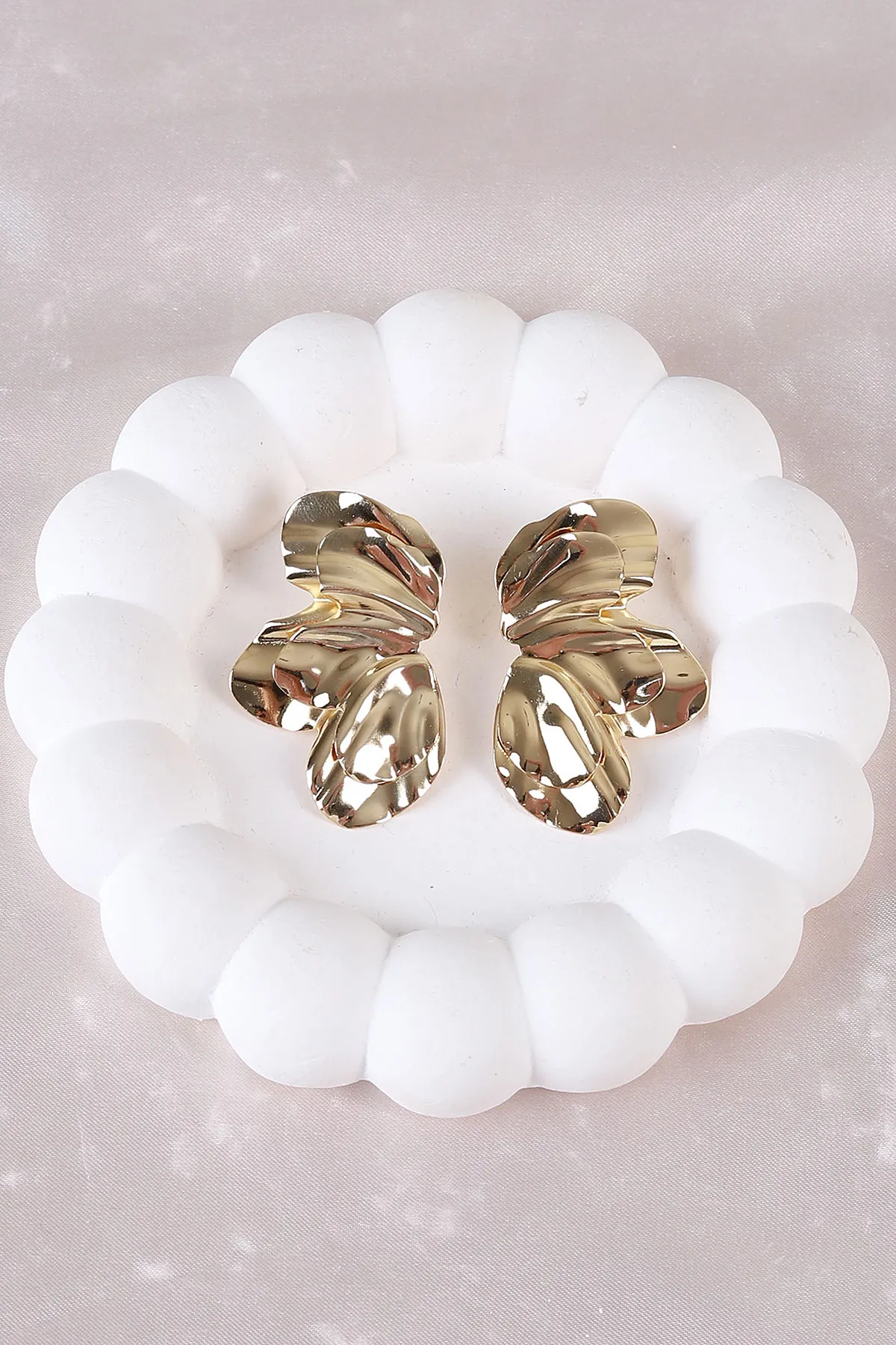 Gold Metal Küpe 498390