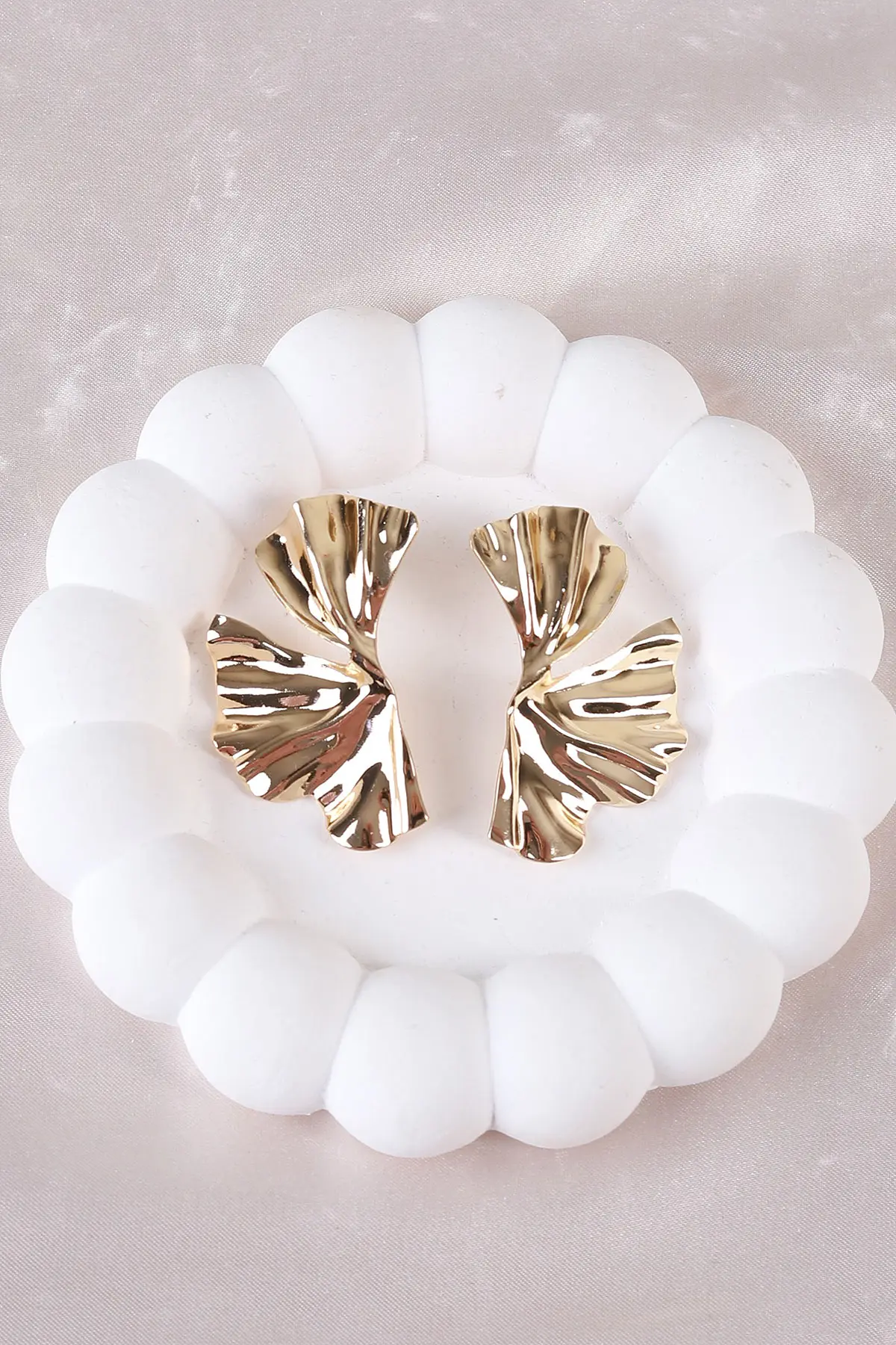 Gold Metal Küpe 498391