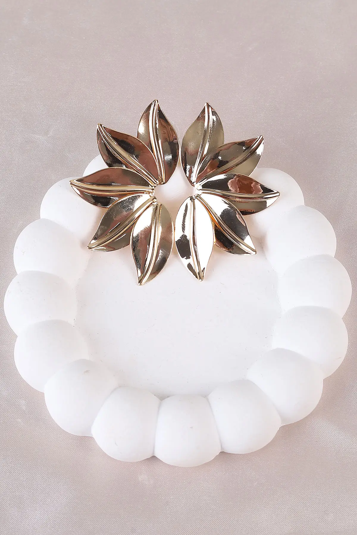 Gold Metal Küpe 498393