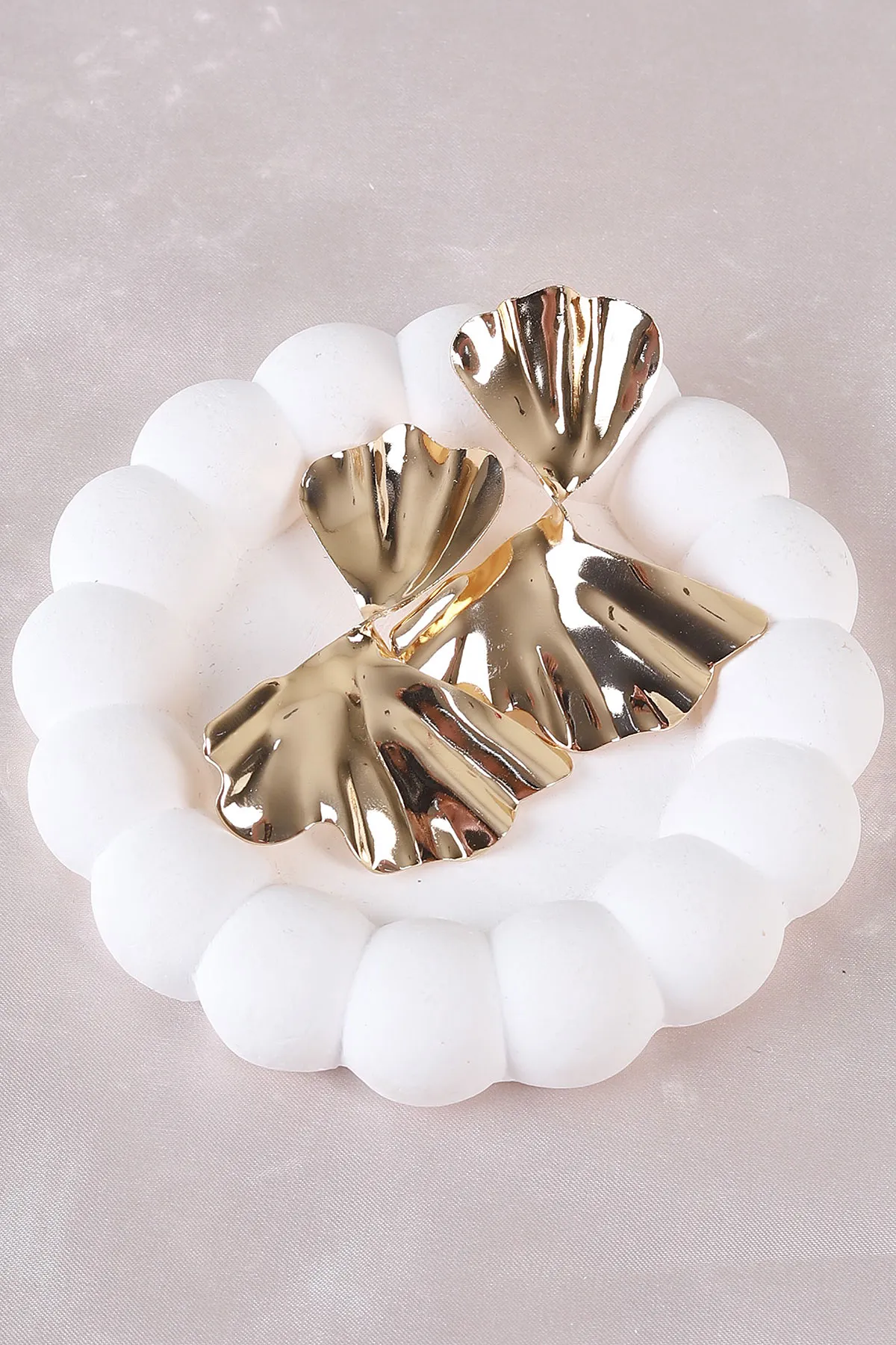 Gold Metal Küpe 498395