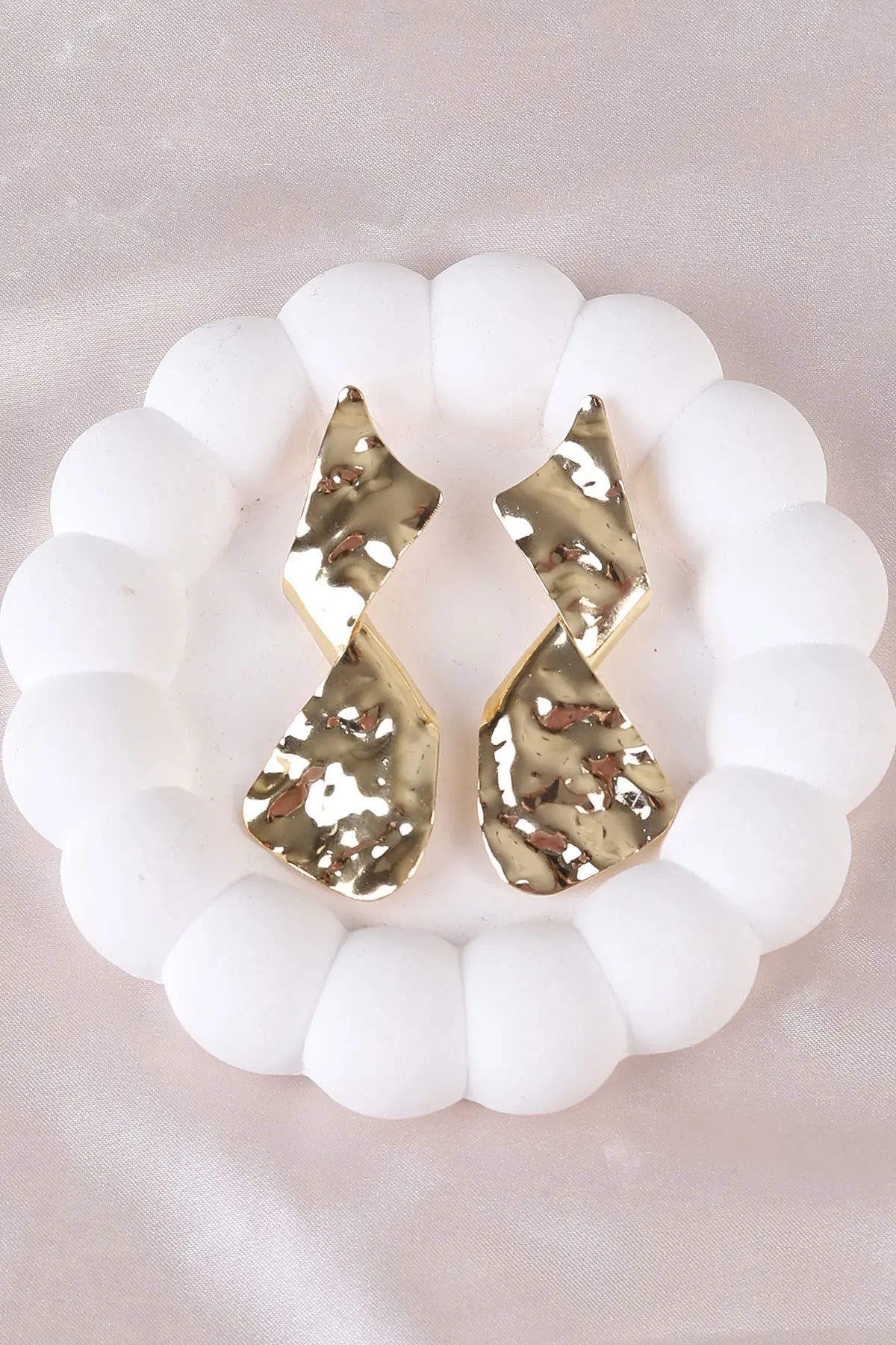 Gold Metal Küpe 498397