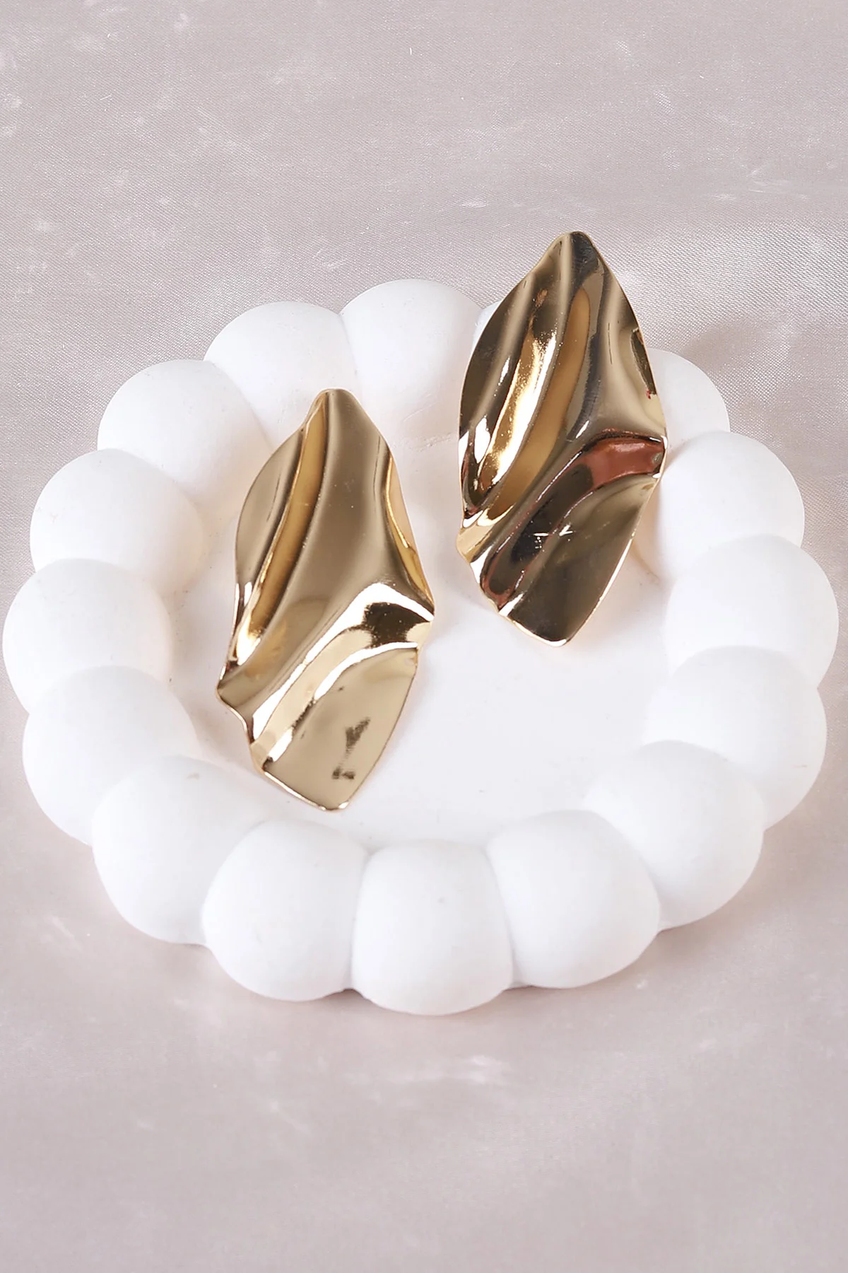Gold Metal Küpe 498399