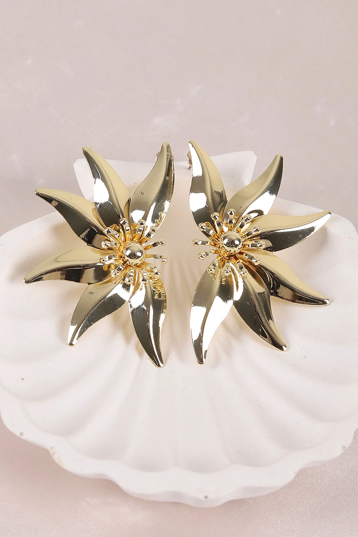 Gold Ortası Boncuklu Küpe 450837