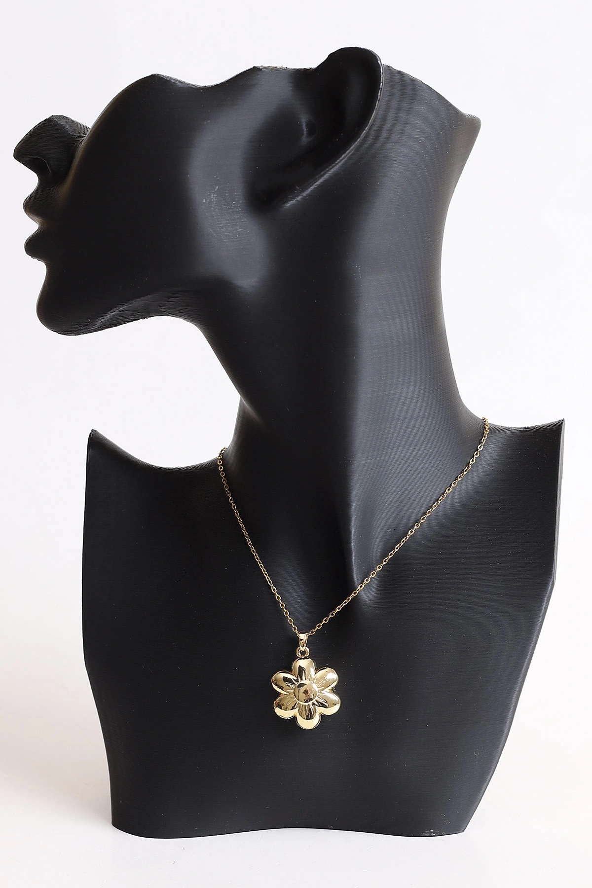 Gold Papatya Model Açılır Balon Çelik Kolye 370391