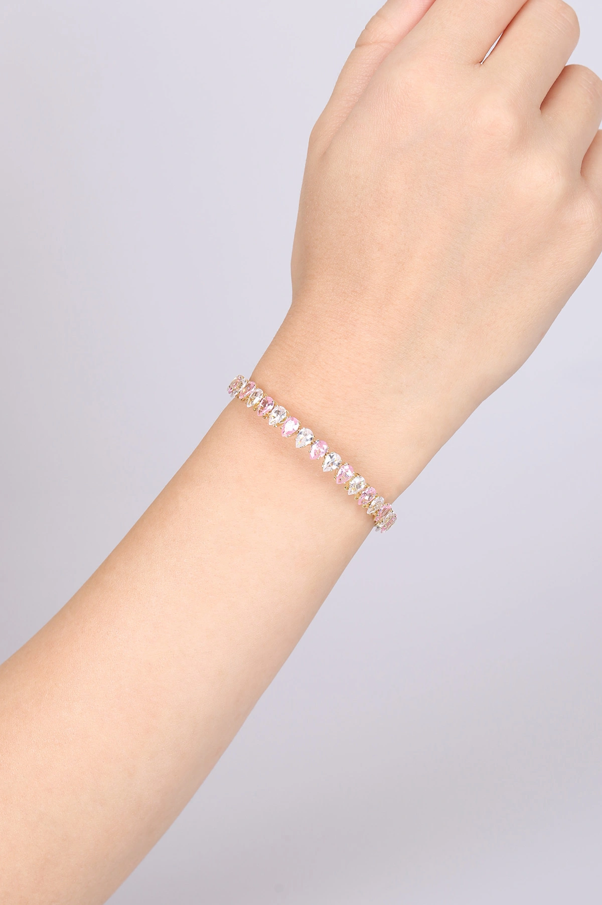 Gold Pembe Damla  Taşlı Bilezik 479594