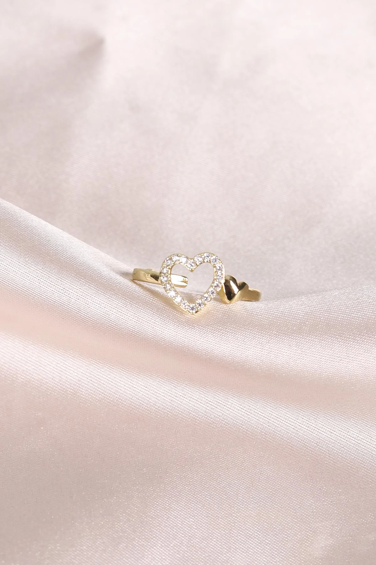 Gold Zirkon  Taşlı Ayarlanabilir Yüzük 479831