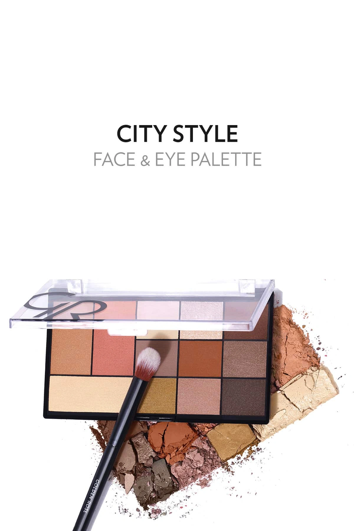 Golden Rose City Style Face&eye Palette-no: 01 Warm Nude - Makyaj Paleti 294643