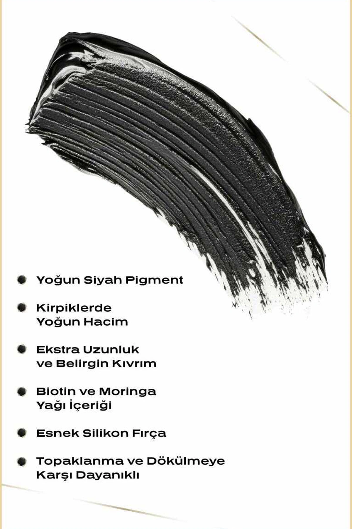 Golden Rose Iconic Lash Intense Black Mascara - Yoğun Hacim Veren Maskara 400616