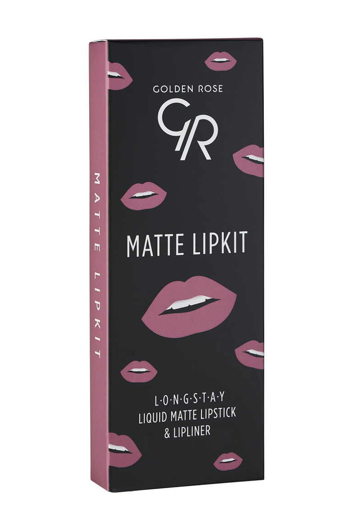 Golden Rose Matte Lip Kit -Blush Pink- Likit Mat Ruj ve Dudak Kalemi Seti 400188