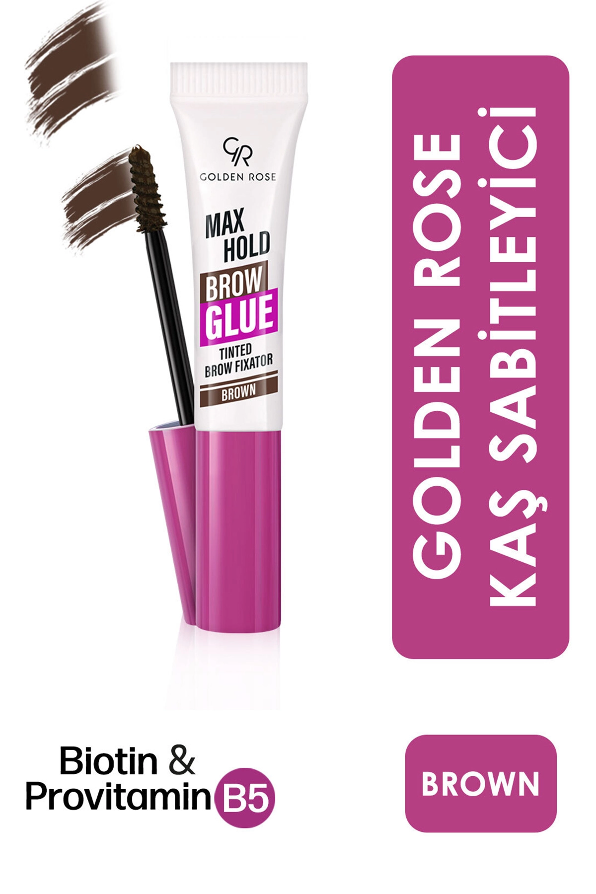 Golden Rose Max Hold Brow Glue - 104 Brown - Kahverengi Kaş Sabitleyici 497949