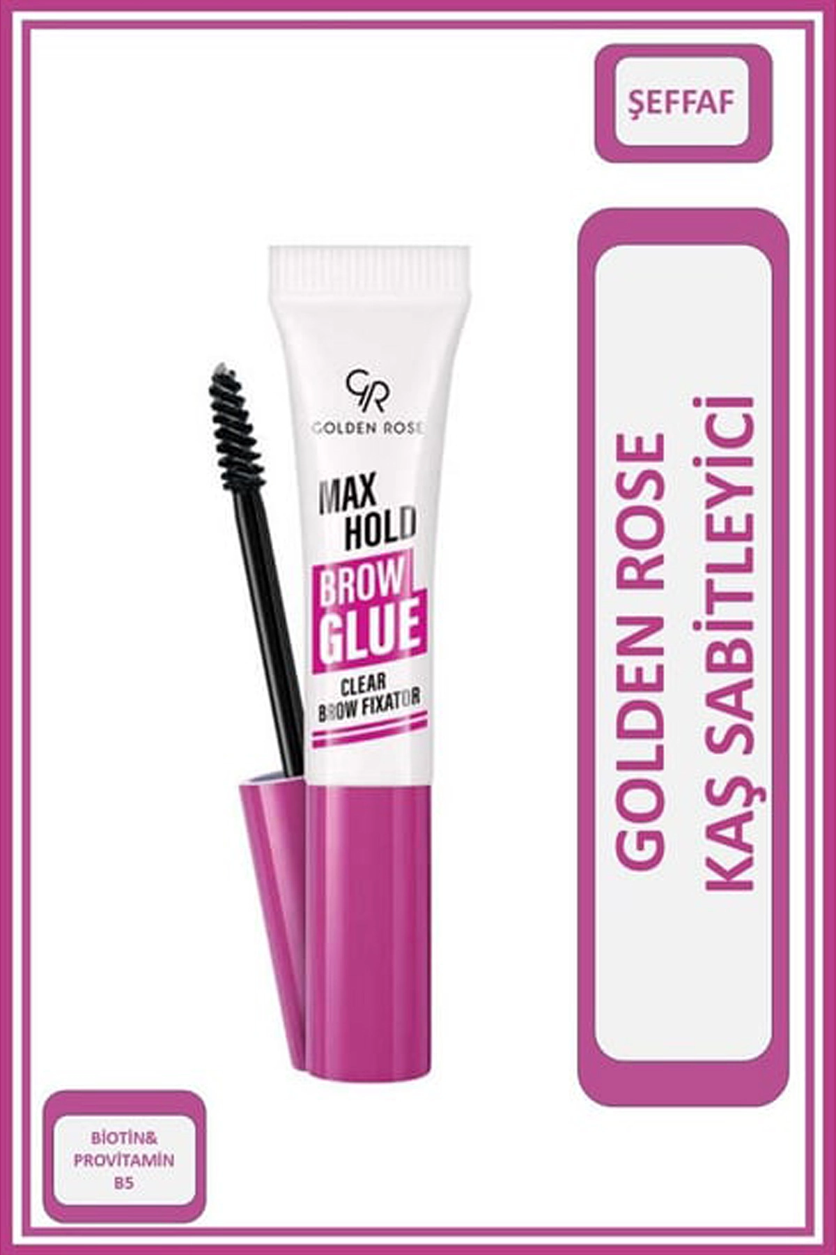 Golden Rose Max Hold Brow Glue Şeffaf Kaş Sabitleyici 7 Ml 400630