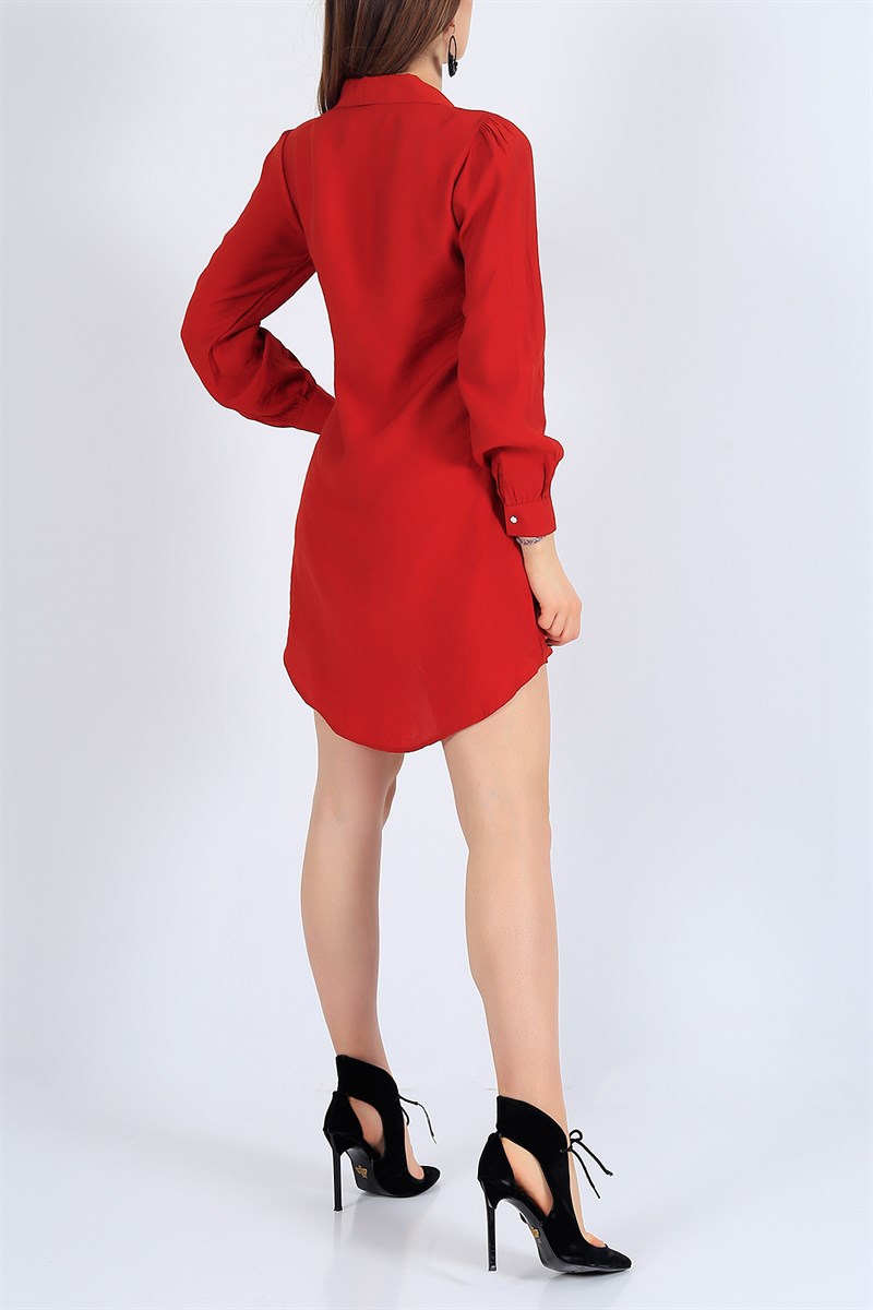Gömlek Yaka Kiremit Aerobin Kumaş Tunik 26501B