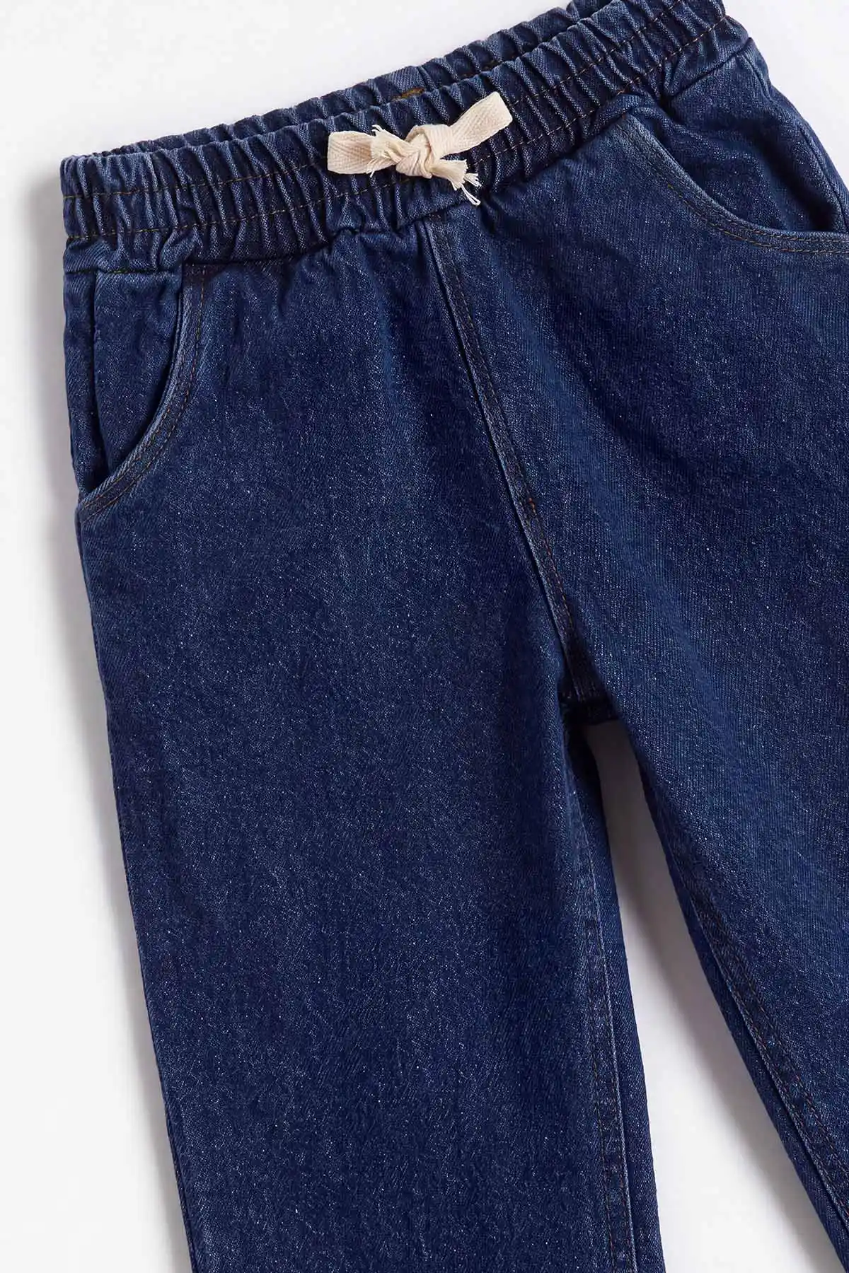Gri (1-5 Yaş) Çizgi Baskılı Kot Pantolonlu Erkek Çocuk Takım 478986
