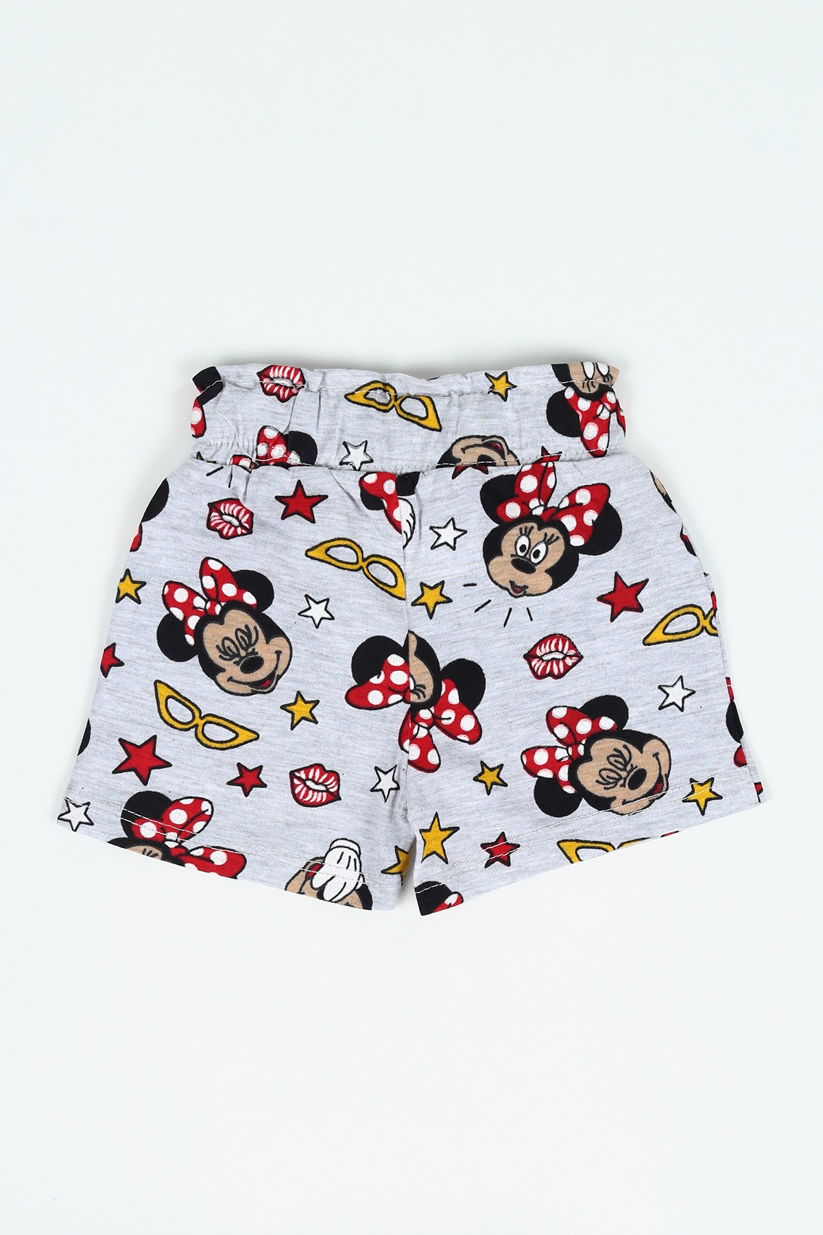 Gri (1-8 yaş) Minnie Mouse Baskılı Kız Çocuk Şort 116721