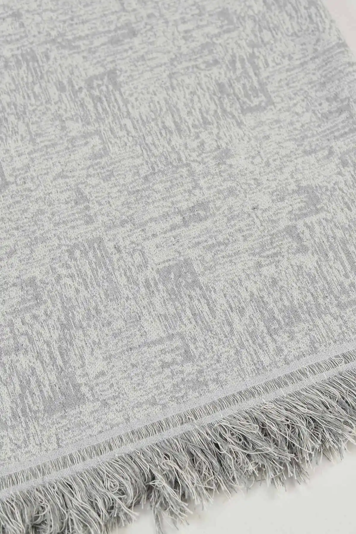 Gri 170x220 Cm Ecre Pamuklu Koltuk Örtüsü 446501
