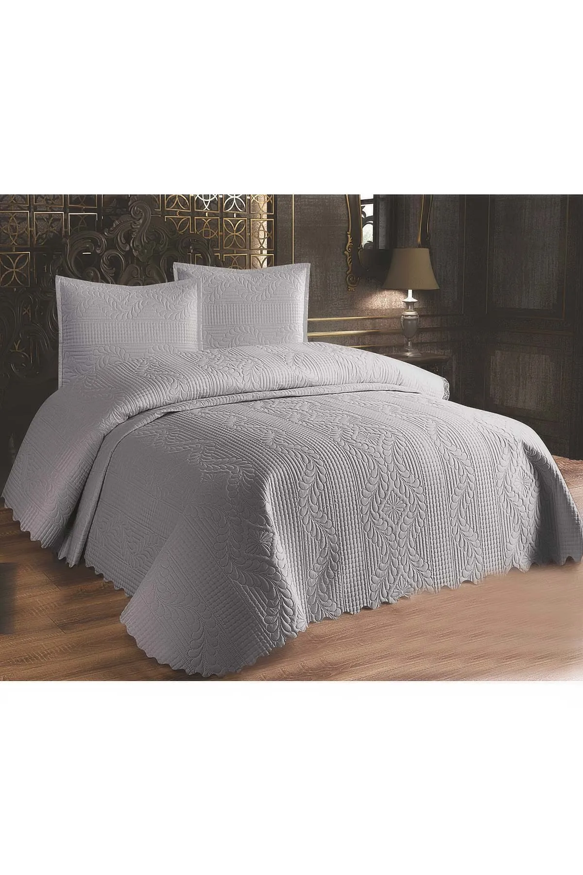 Gri 180x250 Jumbo Soft Tek Kişilik Yatak Örtüsü 278360