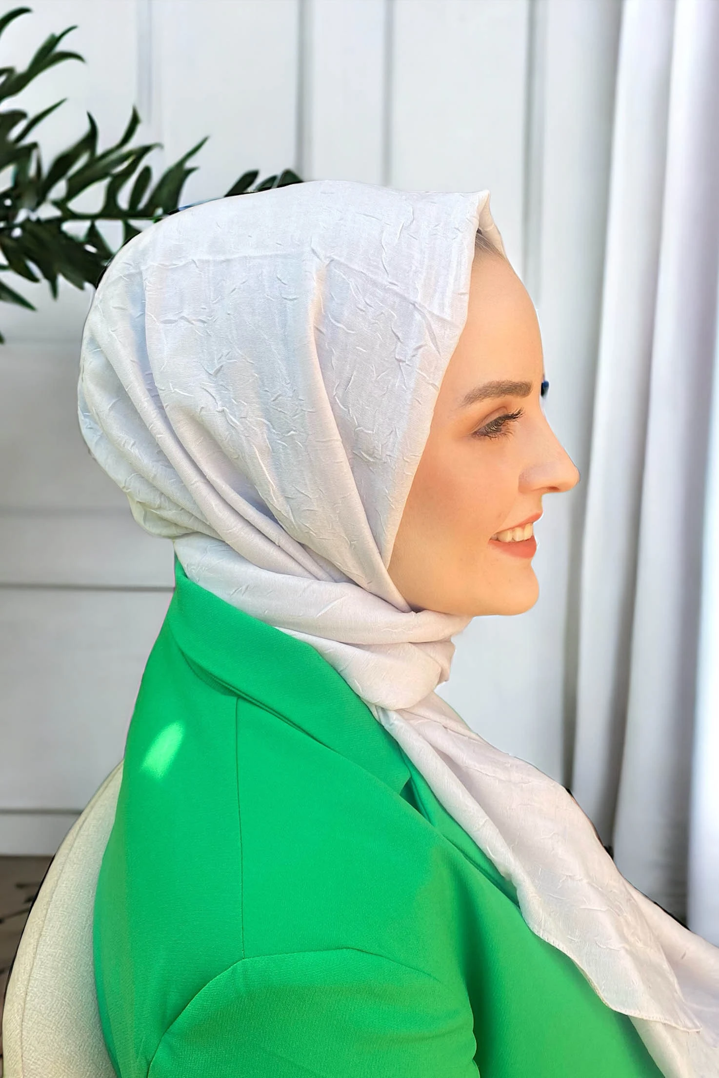 Gri 180x70 Bambu Kraş Düz Desen Şal 273270