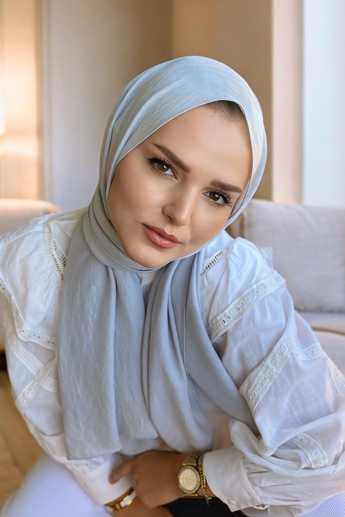 Gri 180x70 Pamuk Kraş Kırışmaz Şal 270790