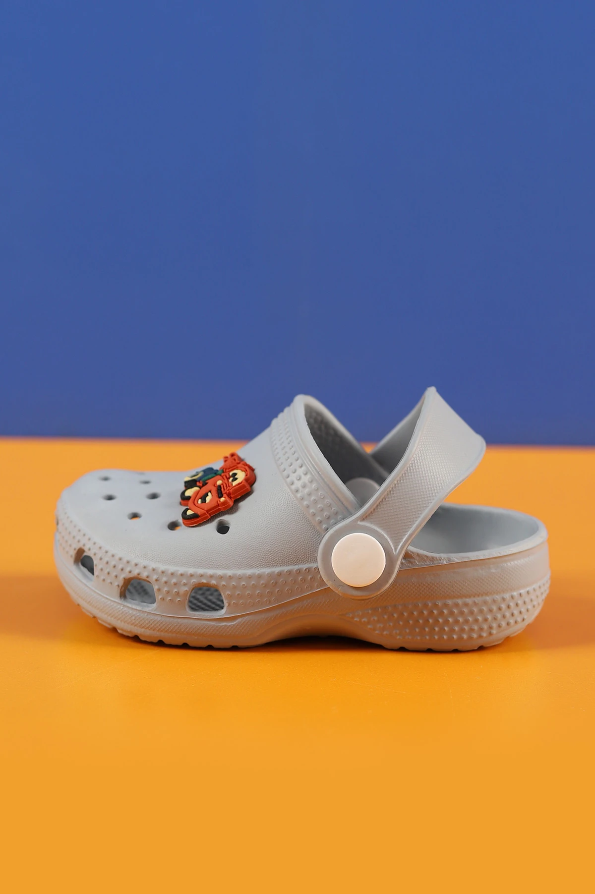 Gri (22-25) Figürlü Eva Bebe Terlik & Sandalet 258828
