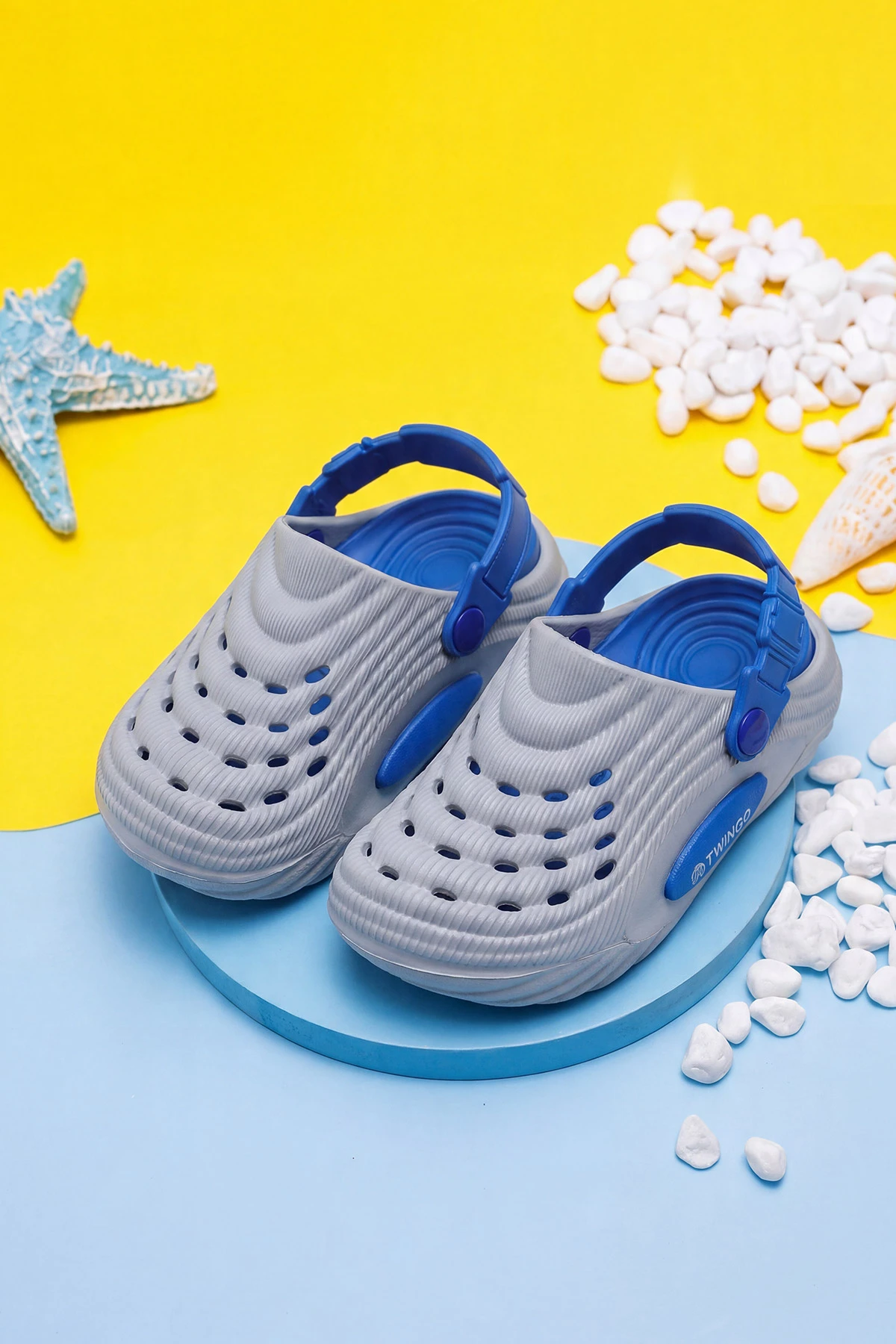 Gri ( 26 - 35 ) Erkek Çocuk Terlik ve Sandalet 464805