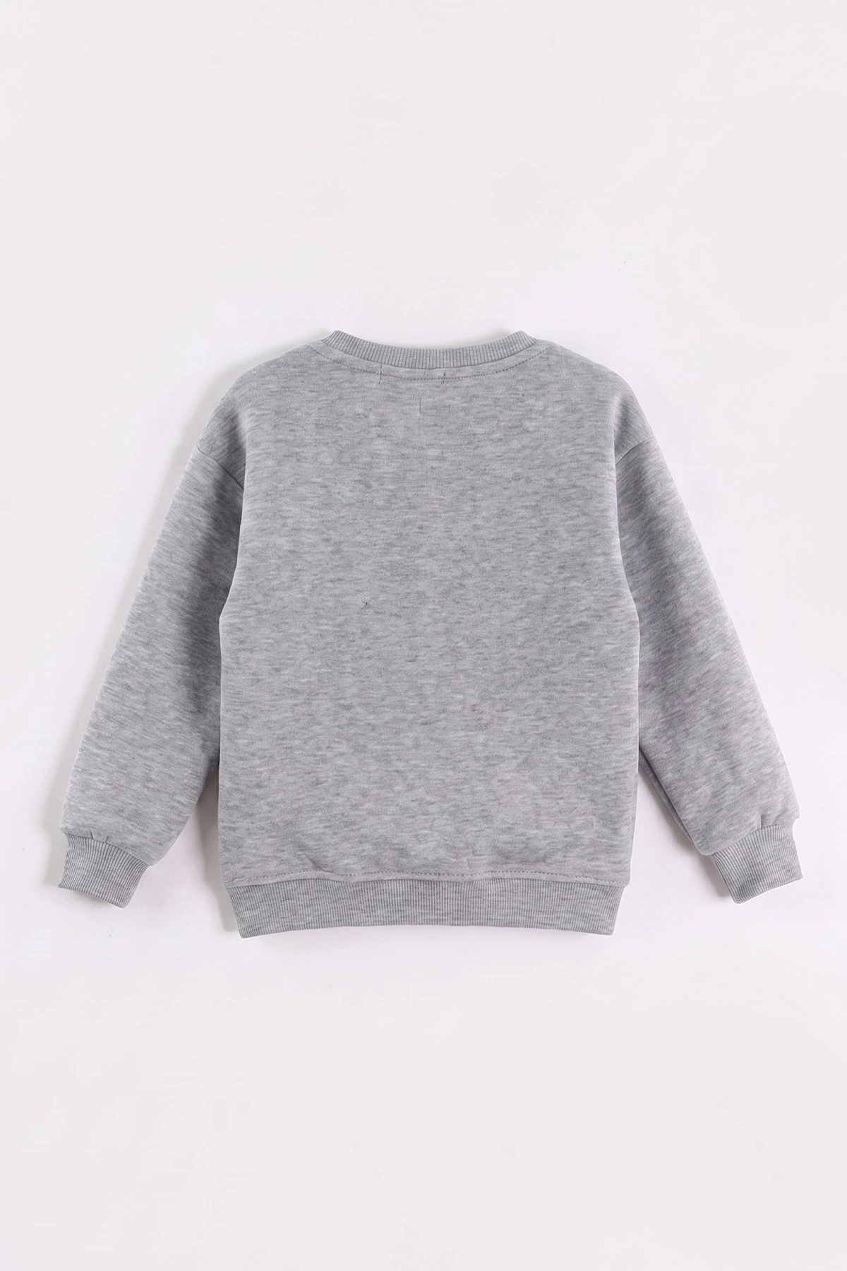 Gri (3-12 Yaş) Süzene Toplu Nakışlı Erkek Çocuk Swatshirt 473805