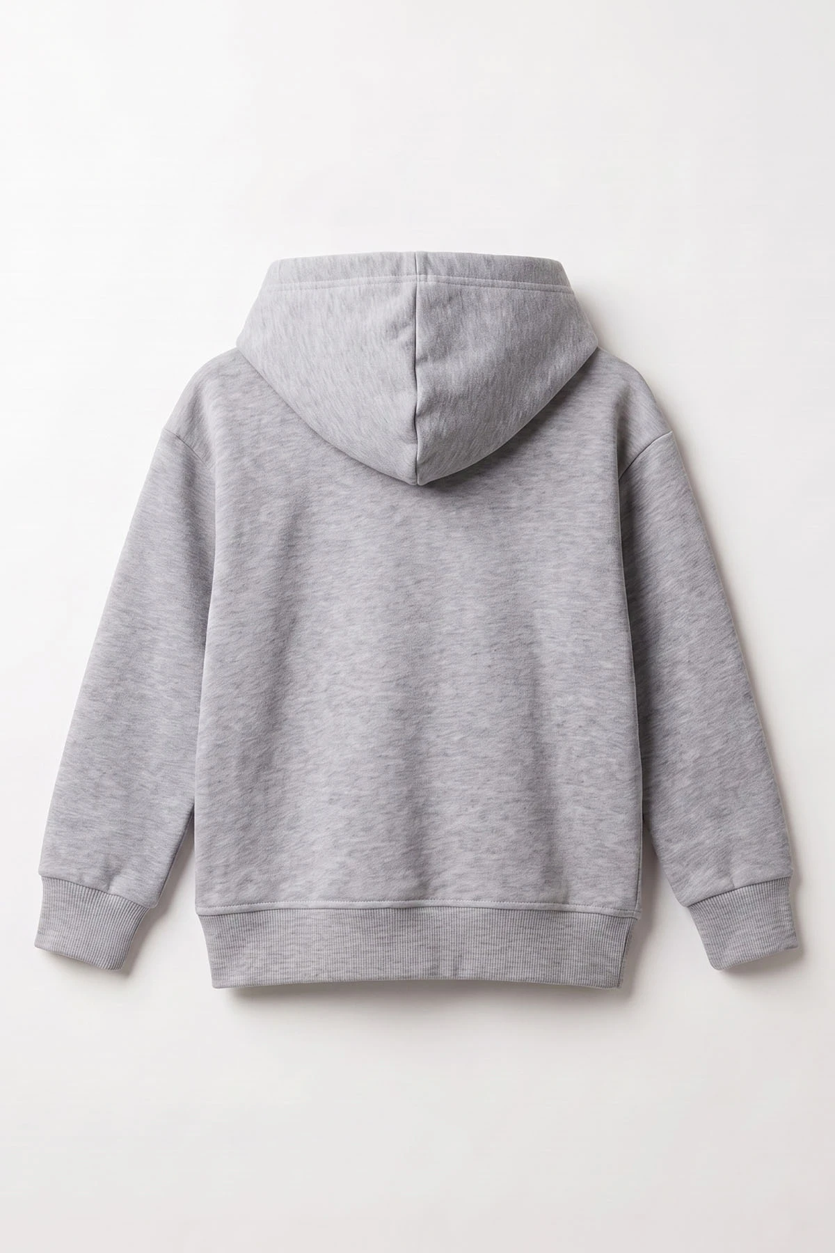 Gri (3-12 Yaş)Süzene Superday Nakışlı ve Kapüşonlu 3 İp Şardonlu Erkek Çocuk Sweatshirt 478641