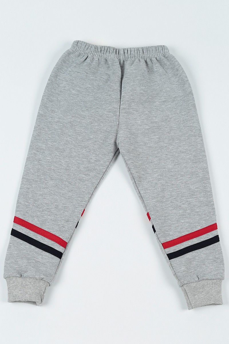 Gri (3-9 Yaş) Sport Style Baskılı Erkek Çocuk Eşofman 92515